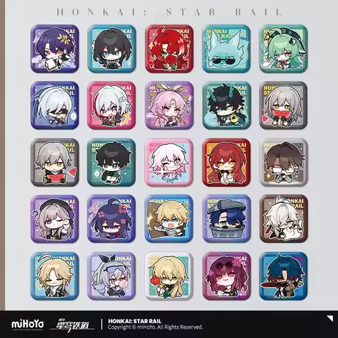 Sunsyea Honkai Star Rail Official Merch miHoYo Original PMZLG Series Badge Dan Heng Kafka Jing Yuan 