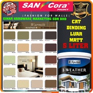 SINAR SANCORA I WEATHER 5 LITER EXTERIOR WALL PAINT WARMTH NEUTRAL / CAT DINDING LUAR RUMAH COKLAT