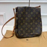 LV路易威登 王菲包 竪版 斷貨王絕版款式 老花滿印 可調節肩帶斜挎包