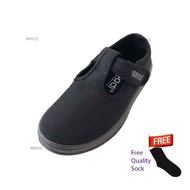 Black School Shoes /Kasut sekolah hitam100% Original Asadi Black School Shoes Unisex (6545-BK) Kasut