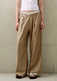Before Sunset - Blaire loose pants กางเกงขายาว Double-Hem