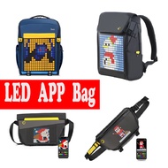 👉🔥Divoom Pixoo Pixel Art Waterproof Backpack With Customisable LED Screen By APP Control Fashion Bag
