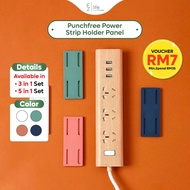 Pemegang Soket Tanpa Tebuk EzLife Punchfree Power Strip Holder Panel Socket Patch Wire Plug Holder O