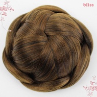 BLISS Fake Hair Bun Brown High quality Invisible Women Synthetic Female Heat Resistant Fiber Natural