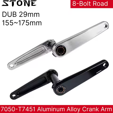 STONE Road Gravel Bike Crankset 29mm DUB 8-Bolt Direct Mount 7050-T7451 Aluminum Crank Arm 155-175mm