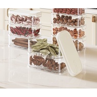 Food grade spice storage box, kitchen spice box, sealed spice jar