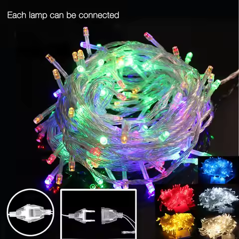33FT LED Christmas Light tree 10m 50led Xmas party holiday Led String light decorative wedding light
