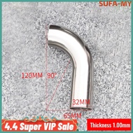 【】32/38/51MM stainless steel thin pipe exhaust pipe elbow 90 degree
