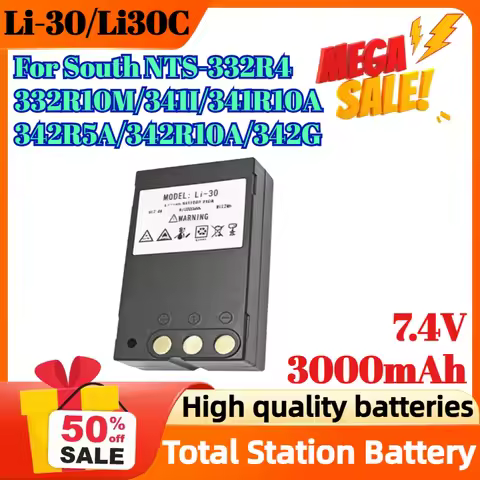 New Li-30/Li30C 7.4V 3000mAh Battery For South NTS-332R4/332R10M/341I/341R10A/342R5A/342R10A/342G To