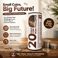 20 Pesos Alkansya Ipon Challenge Coin Bank 9-Inch size (20,000 if Completed)