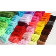 20PCS  6MM( SIZE TEBAL) PREMIUM CHENILLE STEMS, COLORFUL STICKS PIPE CLEANER ROD DIY  FOR ART AND CR