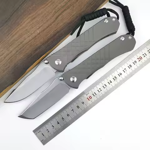 Chris Reeve Umnumzaan Folding Knife Titanium Handle Ceramic Bearing S35VN Blade Camping Tactical Too