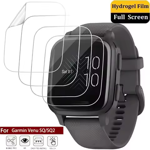 Screen Protector Soft Film For Garmin Venu SQ 2 Hydrogel Clear Film Accessories For Garmin Venu SQ F