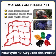 Motorcycle Net Cargo Net Flexi Helmet Net Stretchable Cord Jaring 30*30cm Motorsikal Hemlet Beg Lugg