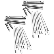 2 Sets Thumb Piano Shrapnel Portable Kalimba 8 Keys Small for Adult DIY 8-Note Pianos Metal 8-Keys C