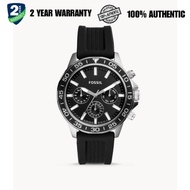 Fossil BQ2494 Bannon Multifunction Black Silicone Watch (2 Yr Warranty)