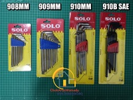 SOLO โซโล ประแจหกเหลี่ยม หัวบอล CR-V รุ่น 908/909/910/910B MM - หกเหลี่ยม กุญแจหกเหลี่ยม ประแจ ประแจ