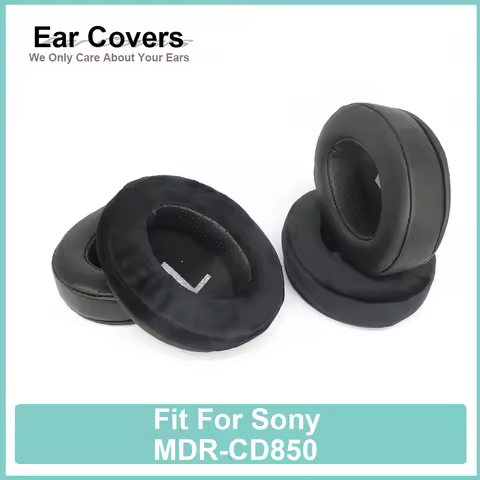 Earpads For Sony MDR-CD850 Headphone Earcushions Protein Velour Sheepskin Pads Foam Ear Pads Black