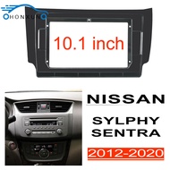 Honxunหน้ากากวิทยุเหมาะสำหรับNISSAN Sylphy sentra 2012-2020 กรอบวิทยุพังผืด2din Androidแผงหน้าปัดครอ