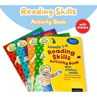 Oxford book, reading book skills activity book with stickers inside, English learning book, English 