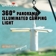 Warsun Foldable USB Rechargeable Tent Camping Light 4000mAh Travel Lanterns Outdoor Emergency Lighti