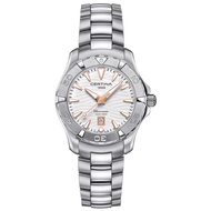 (SALES) CERTINA C032.251.11.011.01 C0322511101101 Women DS ACTION Date Chronometer SS Bracelet White