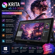 Krita Pro v5.3.0 2026 Lifetime For Windows Digital Painting & 2D Animation Software