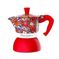 BIALETTI - D&G 2杯裝鋁質不銹鋼電磁爐摩卡咖啡壺-西西里馬車系列 - 獨家版本 - Bialetti Dolce&Gabbana【香港行貨】(電磁爐適用)