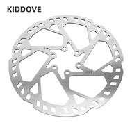 KIDDOVE Cycle Disc Brake, Stainless Steel 2.3mm Thick Disc Brake Rotor, Durable 6 Hole Design Silver