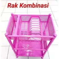 Plastic Dish Rack 3 Layers Various Colors / Dish Rack / Multipurpose Dish Rack / Dish Rack
