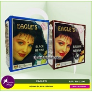 Eagle's / Eagles Henna Black / Henna Brown [ 1 Box = 6 Sachets @10gr ]