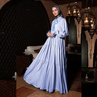 Dress Muslim Mandjha Ivan Gunawan - Precious Blue | Abaya gamis