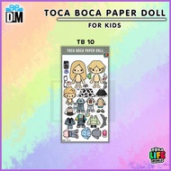 ♀ ☾ ▬ Toca Boca Paper Doll Toys BP Toca Life World Children's Education Sticker Toca Boca M