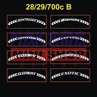 Cutting sticker reflective Variation Of Bicycle rim rim 28 29 700c 2cm B