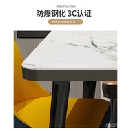 Dining Tables and Chairs Set Nordic Style Restaurant Dining Table Rectangular Imitation Marble Simple Modern Dining Table