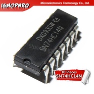 10pcs SN74HC14N 74HC14 SN74HC14 DIP-14 Inverters Hex Schmitt-Trigger new