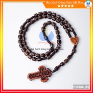 Rosary - 50 ebony rosary with 6mm beads Catholic gifts, Patron's Day, Birthday -TH0586