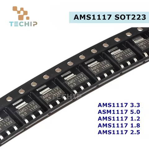 50pcs AMS1117 3V3 AMS1117-1.2 AMS1117-1.5 AMS1117-1.8 AMS1117-2.5 AMS1117-3.3 AMS1117-5.0 AMS1117-AD