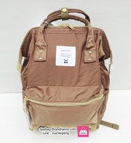 กระเป๋าเป้ของแท้ผ้าโพลีเอสเตอร์  Anello Regular Backpack Mini Camel Beige Small