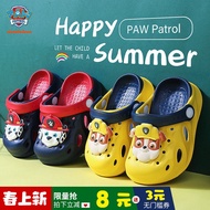 Paw Patrol Slippers PAW Patrol Boys' Hole Shoes Children's Slippers Summer Sandals Slippers Indoor Anti-Slip Boys Baby Children