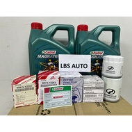 ❈Castrol Magnatec 10W40 4L Engine Oil Semi Synthetic + Oil Filter Perodua Proton Toyota Nissan 100 Original New Packing◈