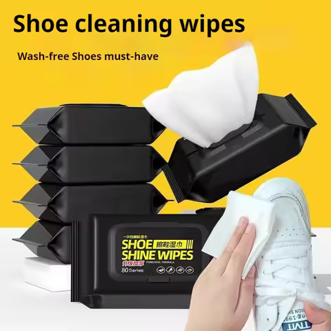 Disposable Shoe Clean Wipes White Sneakers Shoe Cleaning Care stain removal Quick Wet Wipes for Shoe