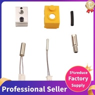 3D Printer Parts Hotend Extrusion Head Nozzle Thermistor Heating Rod Heating Block and Silicone Slee