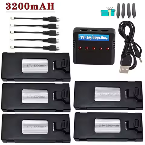 Remote Control Drone Battery 3.7v 3200mah For E88 E99 Drone Accessories For F185 F195 E100 RC Drone 