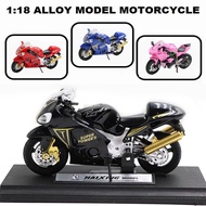 Ninja H2R Motorcycle Model in Black, Scale 1:18