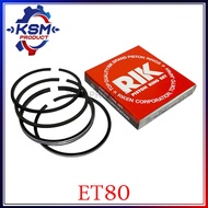แหวนลูกสูบ RIK รุ้ง ET80 แท้ KUBOTA (50501) 84 มิล อะไหล่รถไถเดินตามสำหรับเครื่อง KUBOTA (อะไหล่คูโบต้า)