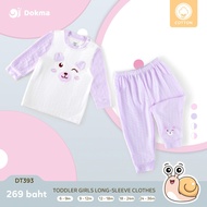 Dokma (8-14.2kg) Children's Long-Sleeved Shirt Set Cotton USA-DT393_p Baby Long-Sleeve Clothes (6-36