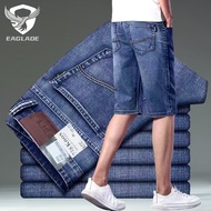 EAGLADE Denim Cargo Jeans Pants for Men 866 in Blue Stretchable J10