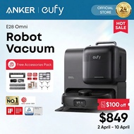 eufy by Anker Omni AI Robot Vacuum E28 - Hydrojet™ Self-Cleaning Mop Portable Deep Cleaner 20000 Pa