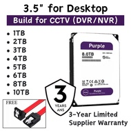1.Purple Surveillance HDD Hard Disk 1TB 2TB 3TB 4TB 6TB 8TB 10TB HDD 3.5" CCTV HDD Hard Drive